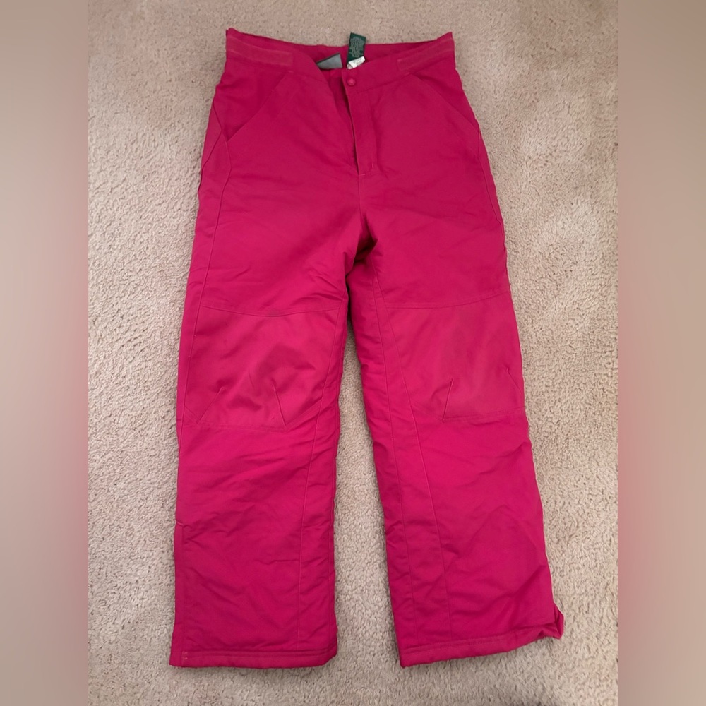 L.L. Bean Vintage Bright Pink Snow Pants